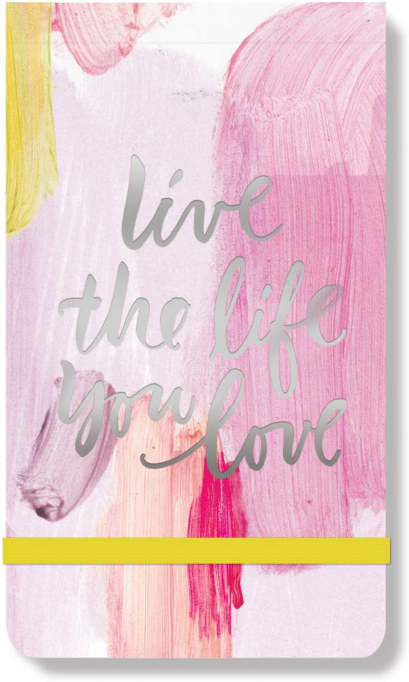 Brush Live Life Pink Purse Notepad