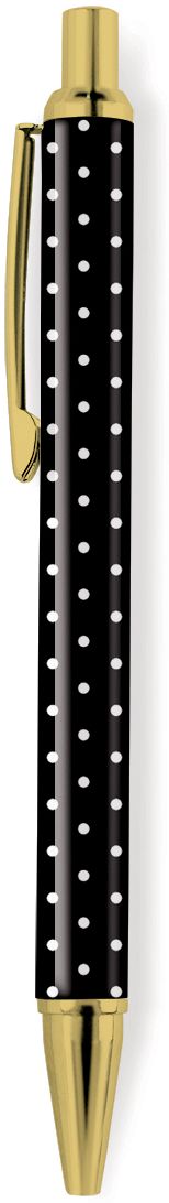 Black & White Dot Boxed Ballpoint Pen
