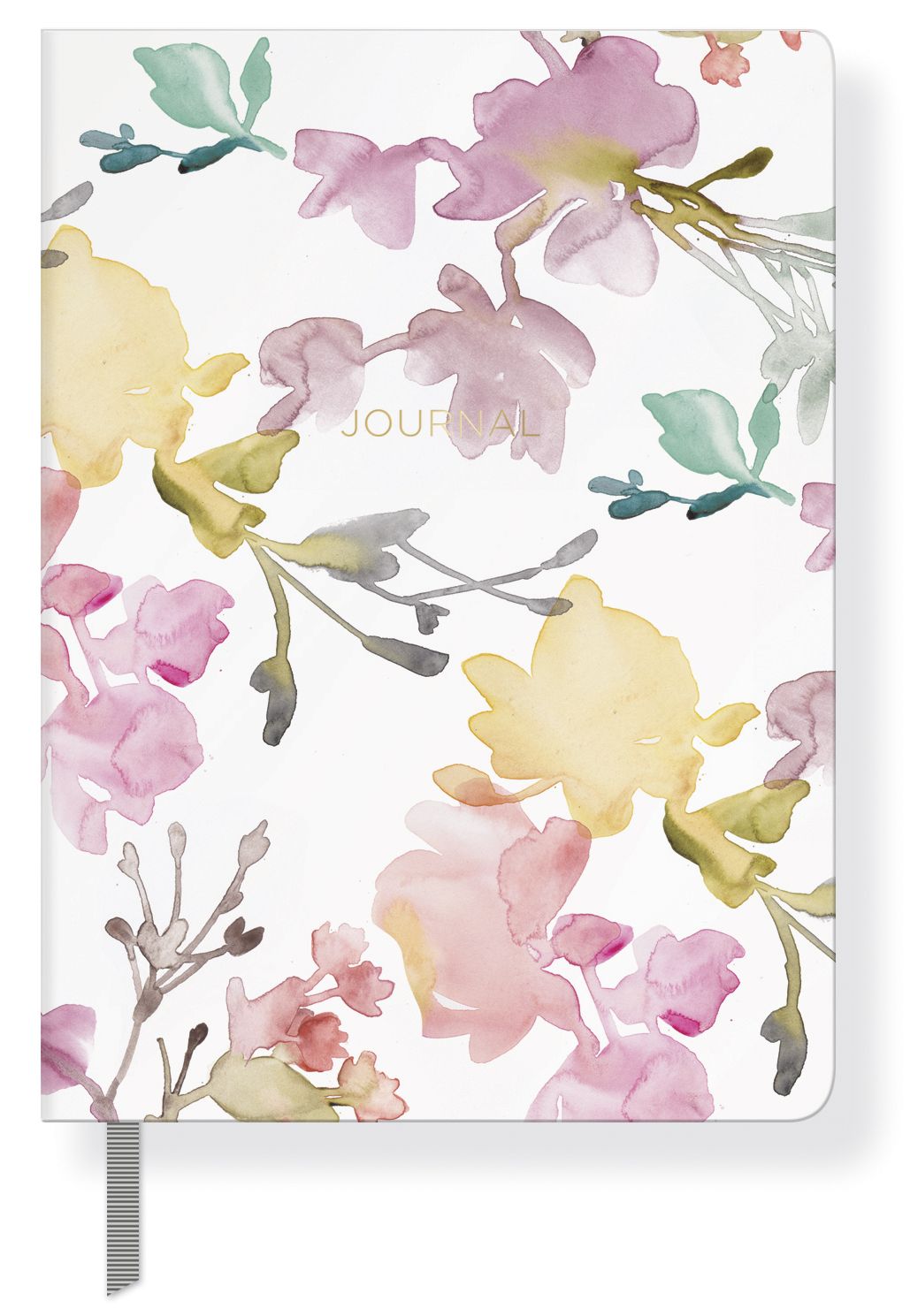 Watercolor Floral Paperback Journal 8x6
