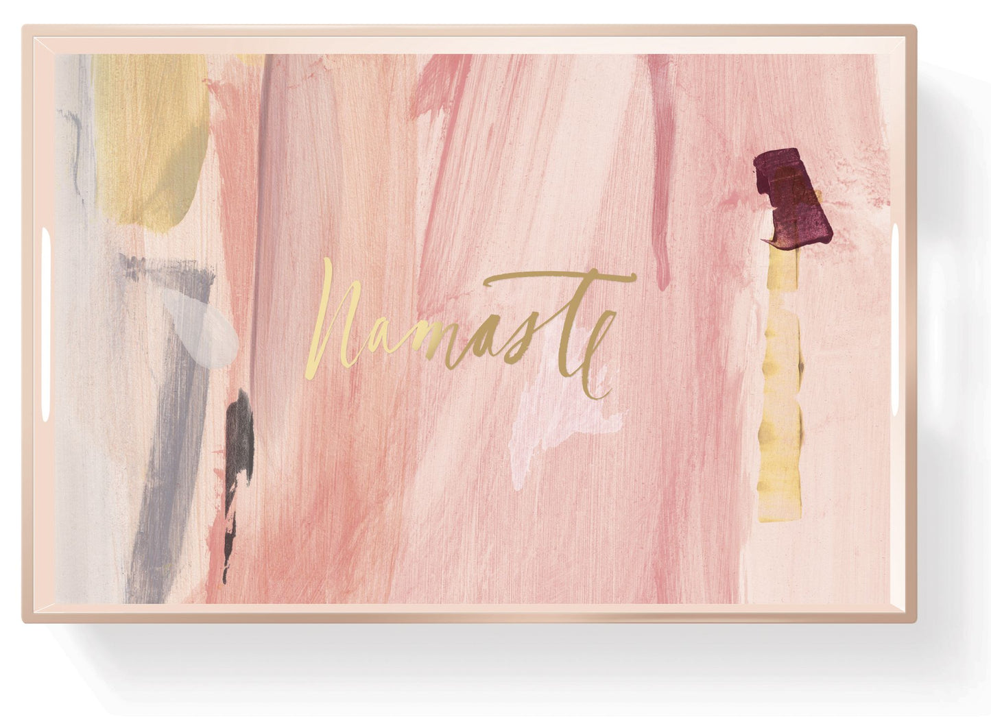 Namaste Brush Lacquered Tray