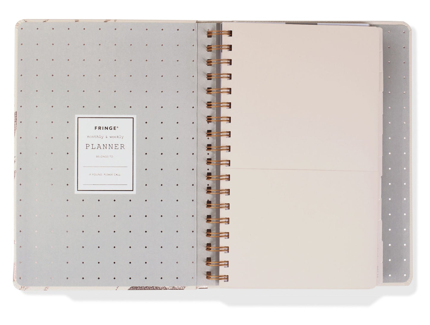 2018 Blush Marble 17-month Planner