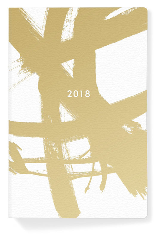 2018 Gold Brush 17-month Planner