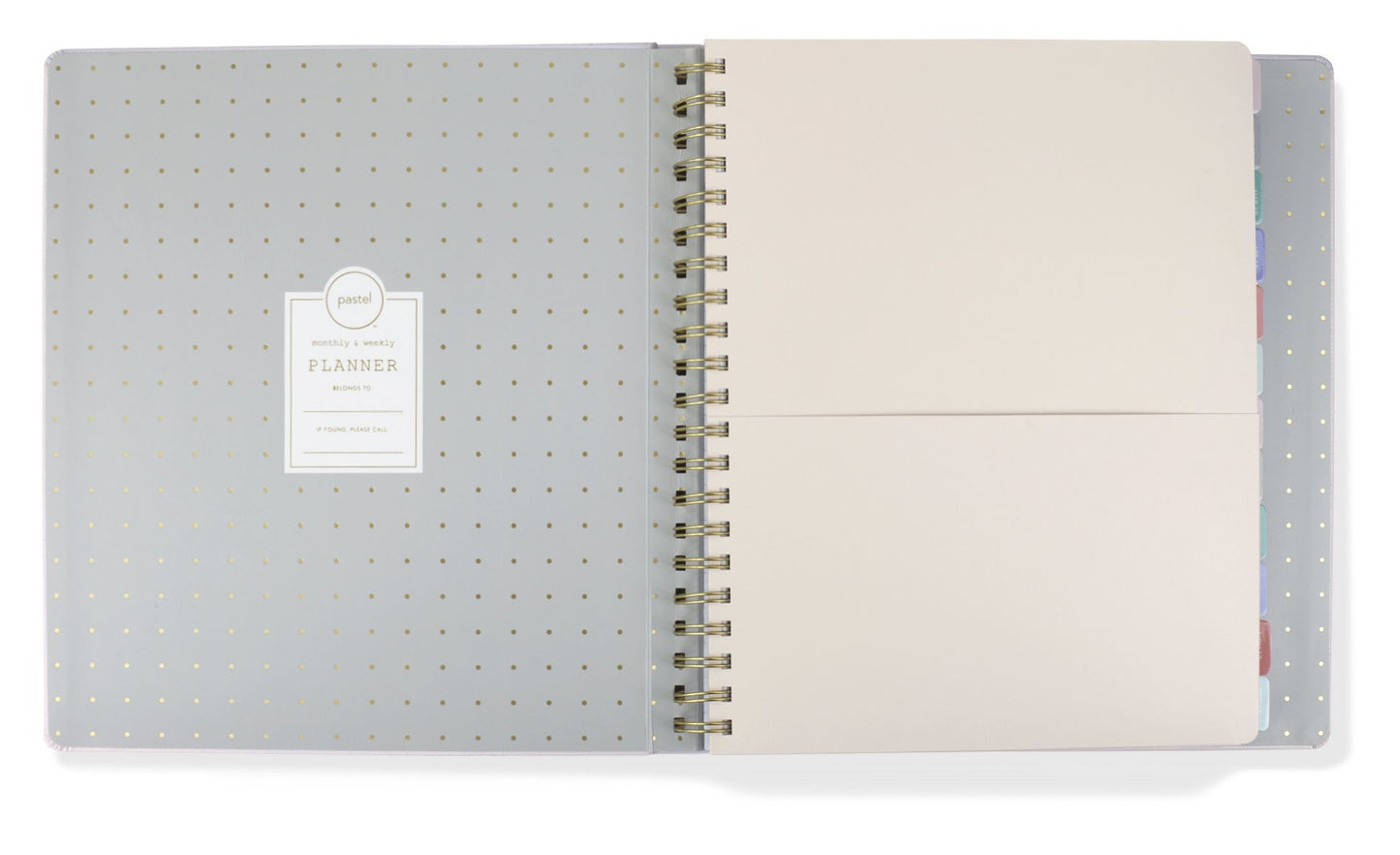 2018 Pastel Saturday Sunday 17-month Jumbo Planner