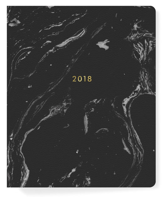 2018 Black Marble 17-month Jumbo Planner