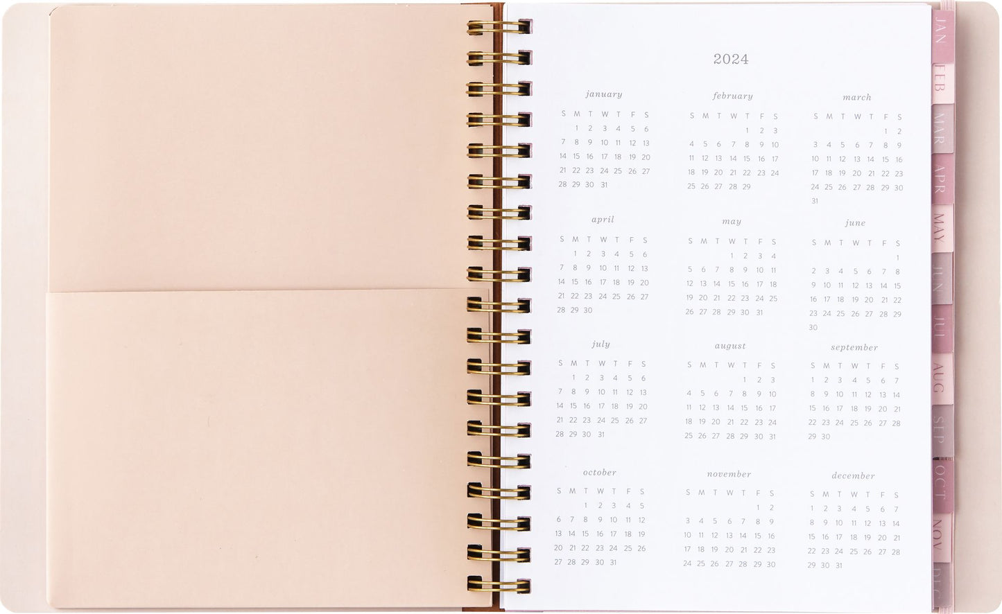 2024 Sophisticated Stripes Weekly Planner