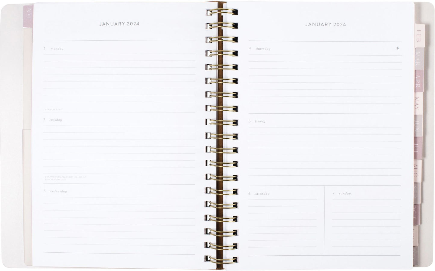 2024 Sophisticated Stripes Weekly Planner