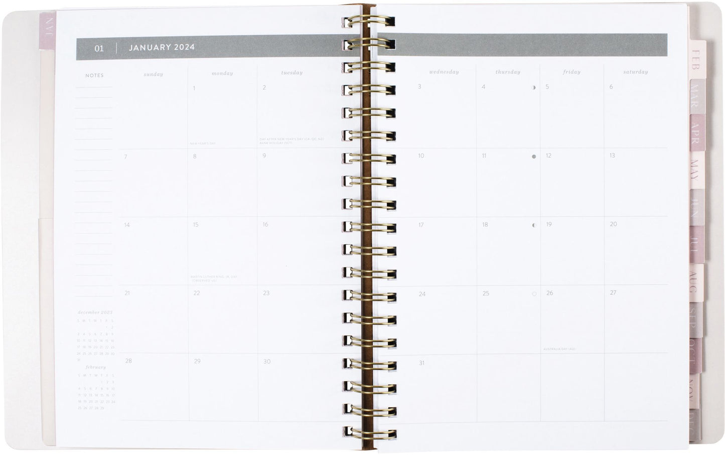 2024 Sophisticated Stripes Weekly Planner
