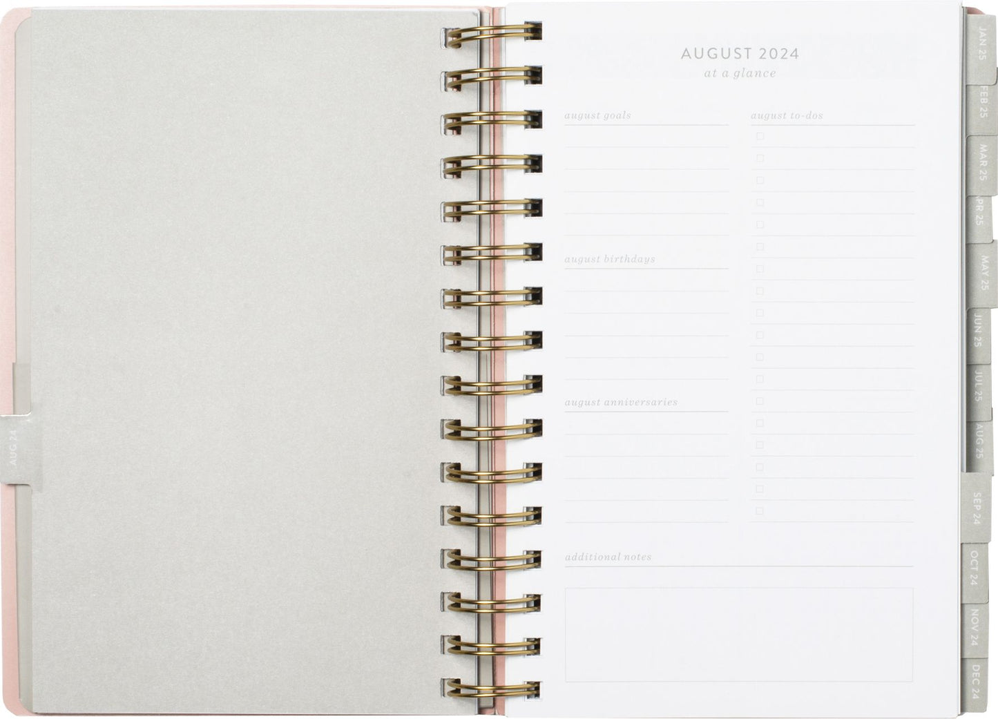 2024-2025 Fringe Retro Block 17-Month Faux Leather Spiral Weekly Planner