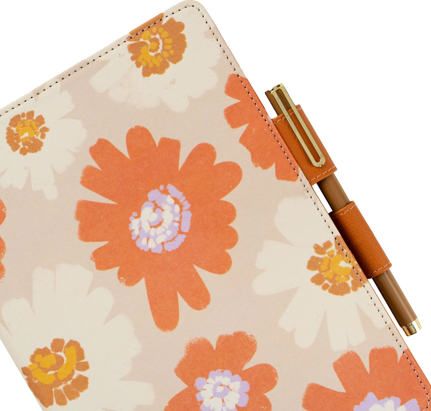 Paper Source All Over Floral Bookcloth Journal Cover with Pen Loop Closure