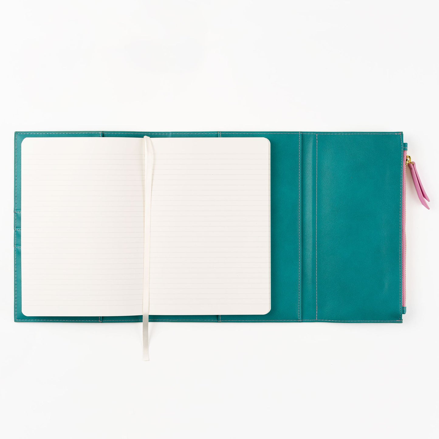 Paper Source A5 Journal Cover Clutch in Beige and Orange