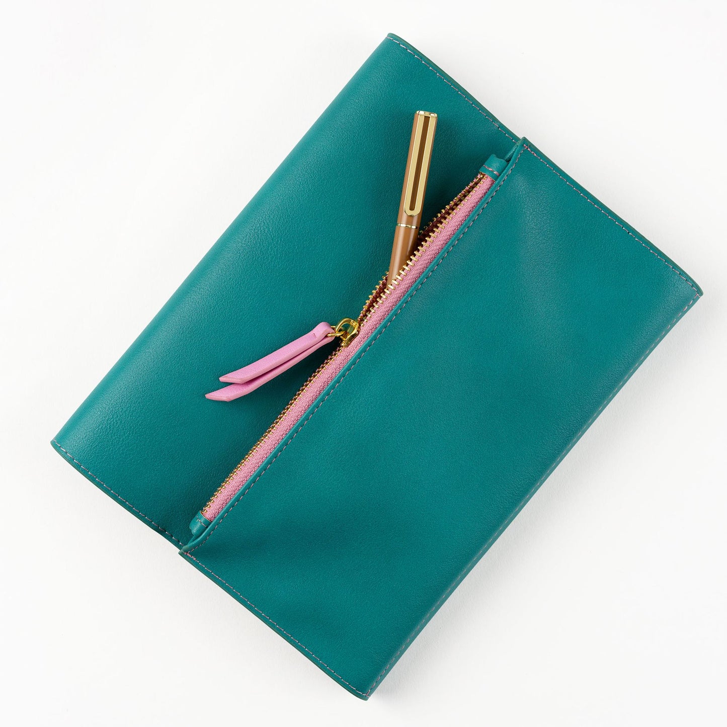 Paper Source A5 Journal Cover Clutch in Beige and Orange