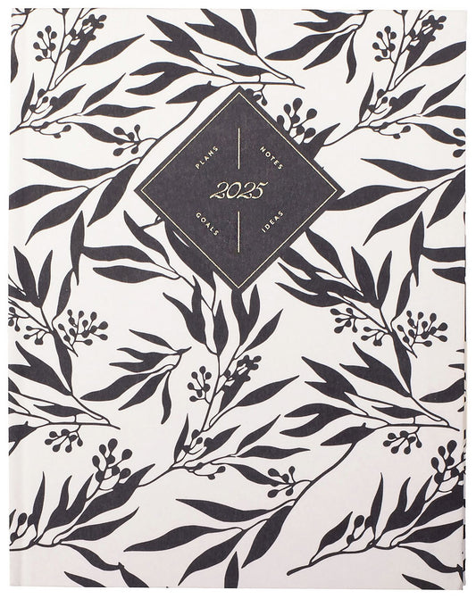 2025 Fringe Black Diamond 12 Month Bookcloth Planner