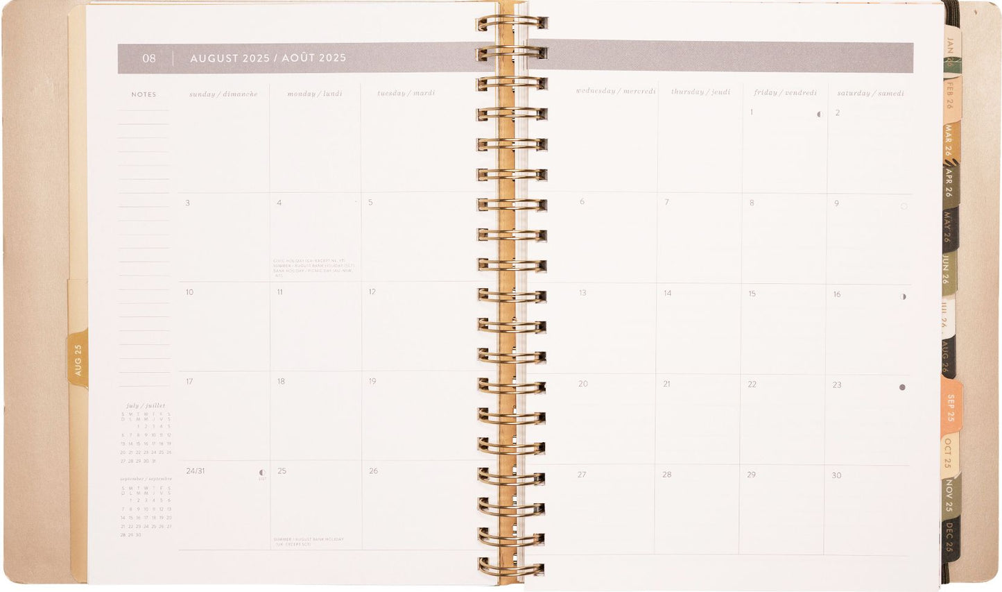 2025-2026 JT Dragonfly Weekly Desk Planner