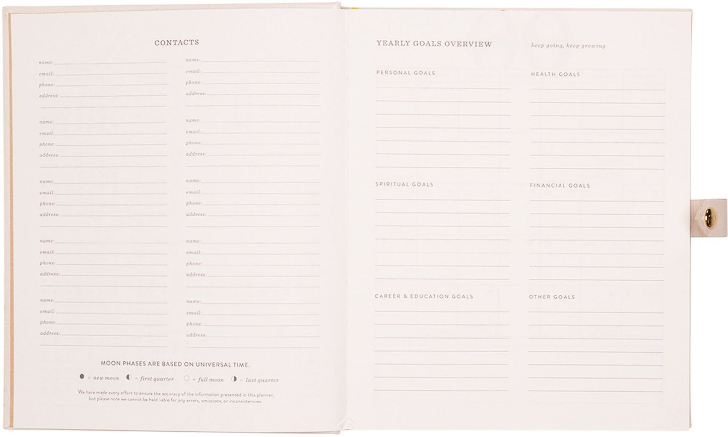 2025-2026 JT Bee Floral Weekly Desk Planner