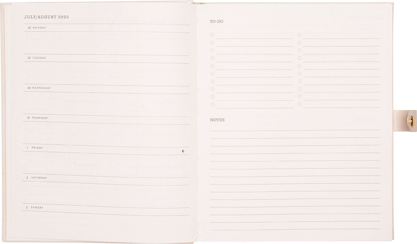 2025-2026 JT Bee Floral Weekly Desk Planner