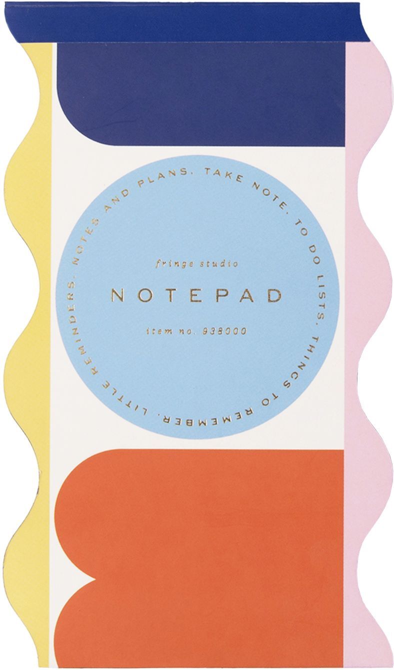 Modern Shapes Die-cut Notepad w Elastic Closure - Exclusive