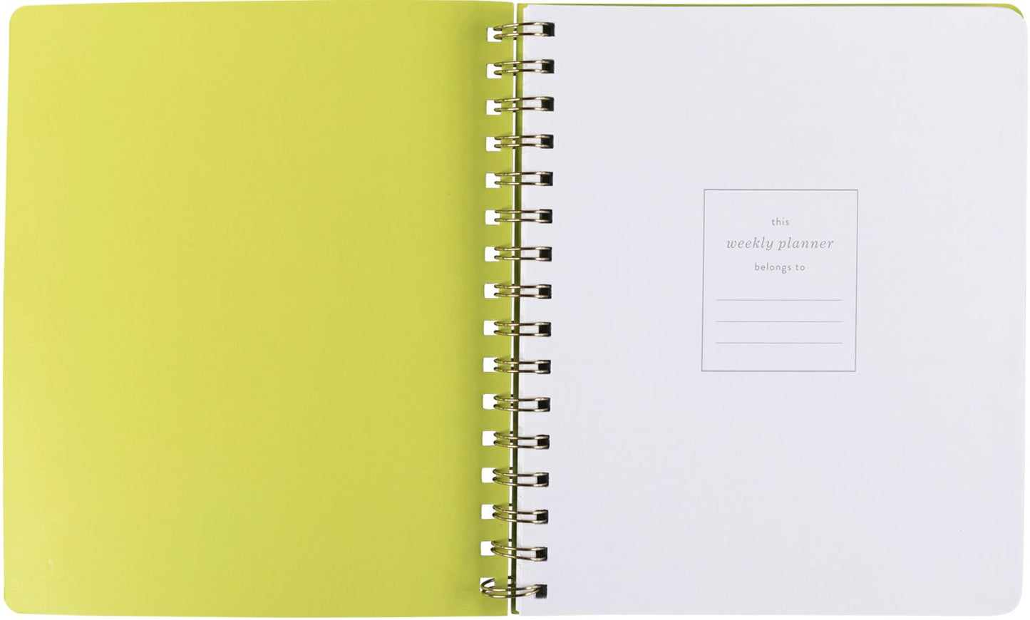 Yosemite Undated Weekly Planner