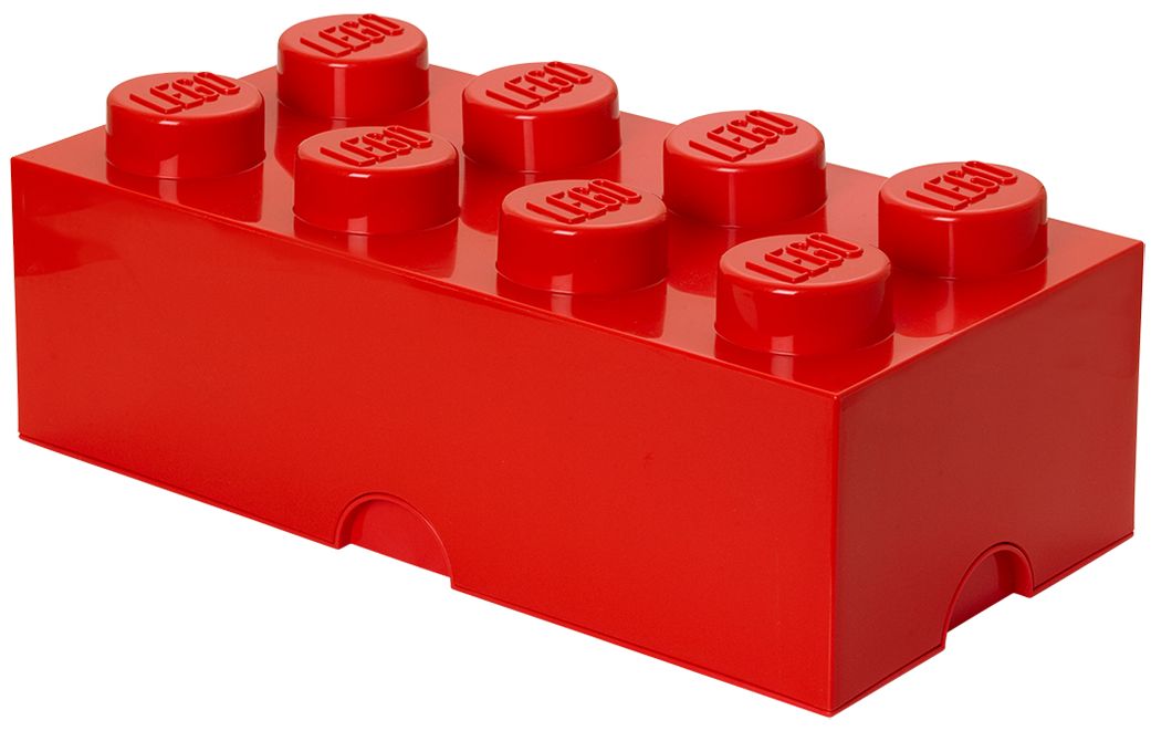 LEGO Storage Brick 8 Bright Red