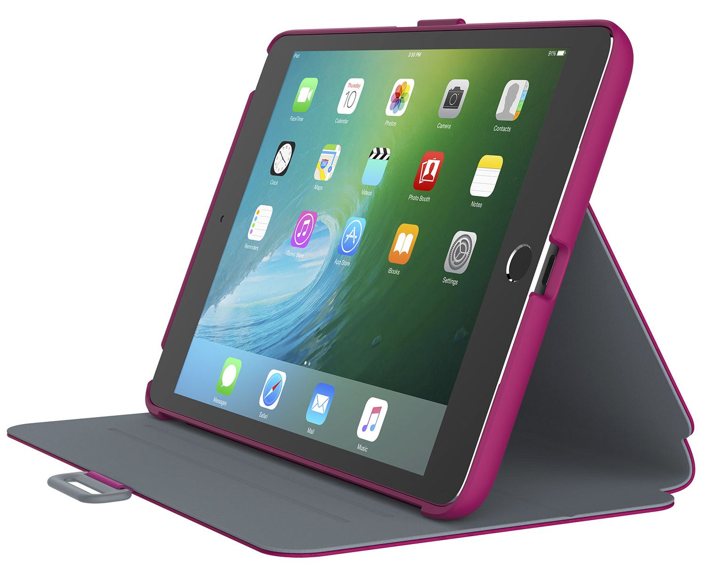 Speck 71805-B920 iPad Mini 4 Stylefolio Fuchsia Pink/Nickel Grey