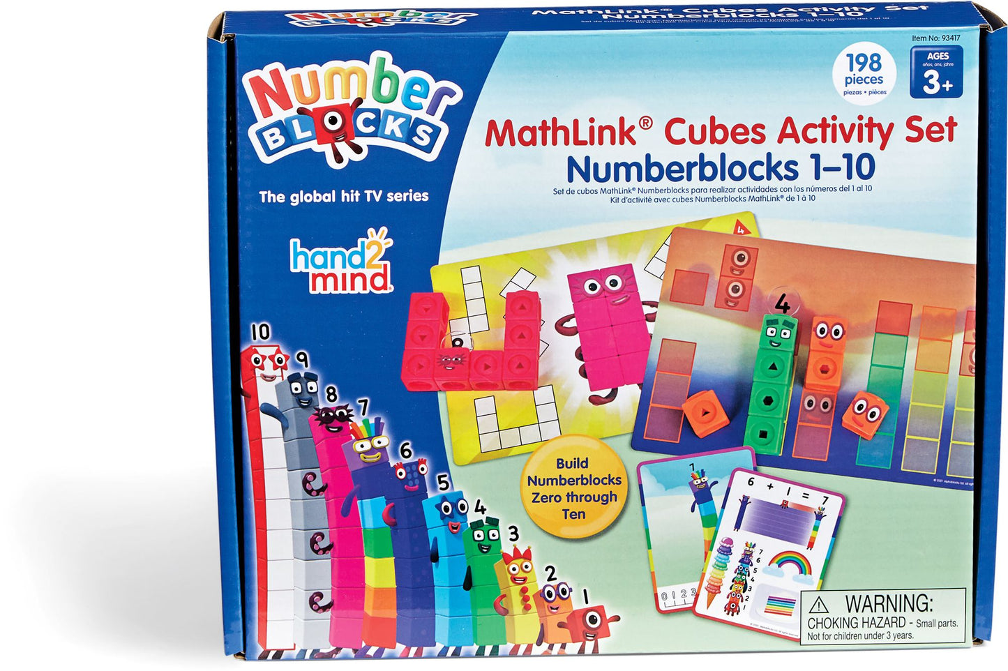 hand2mind MathLink Cubes Numberblocks 1-10 Set