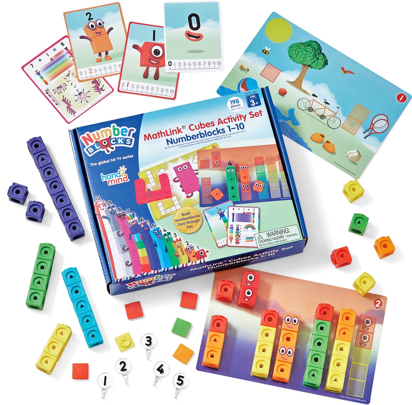 hand2mind MathLink Cubes Numberblocks 1-10 Set
