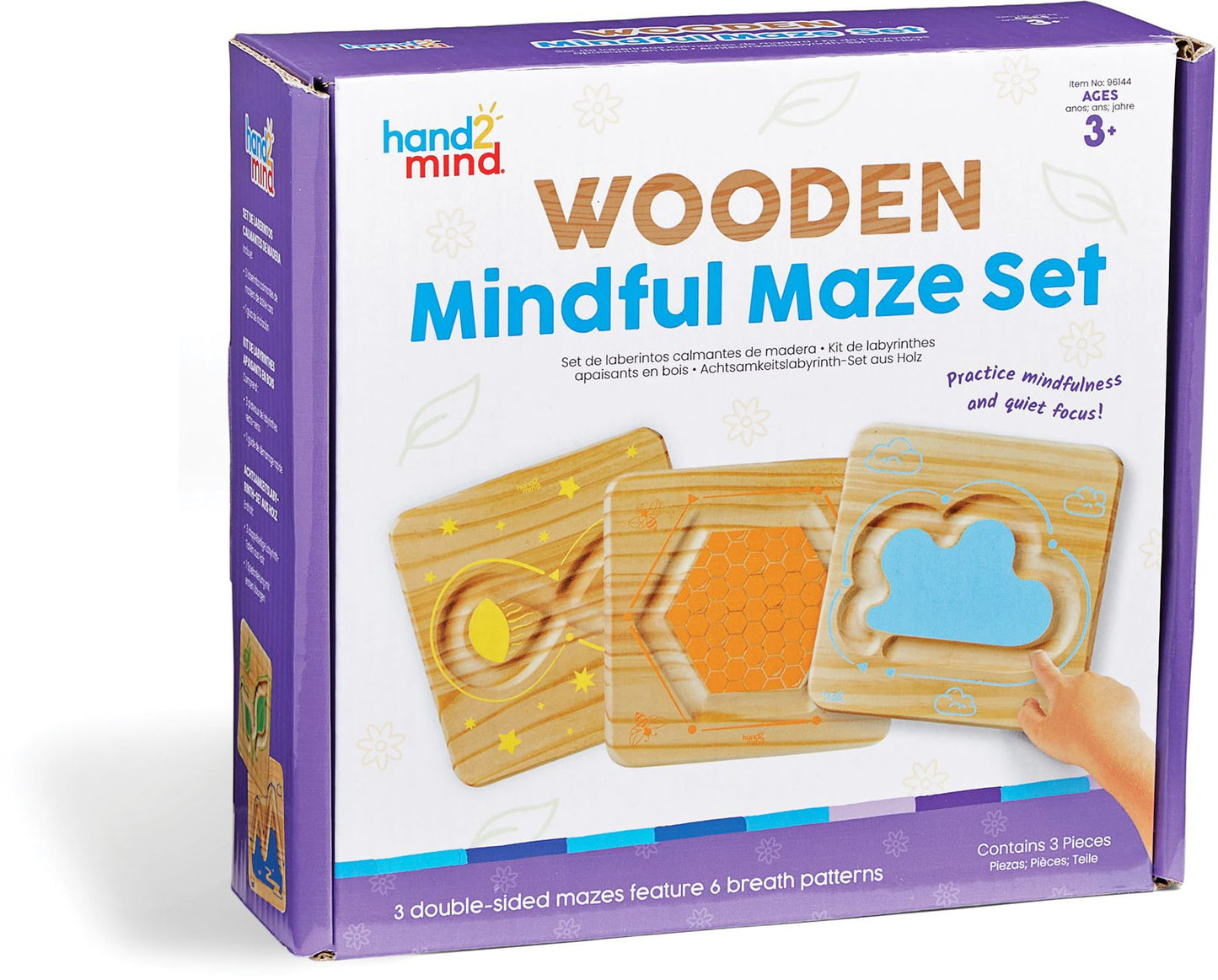 hand2mind Wooden Mindful Maze Set