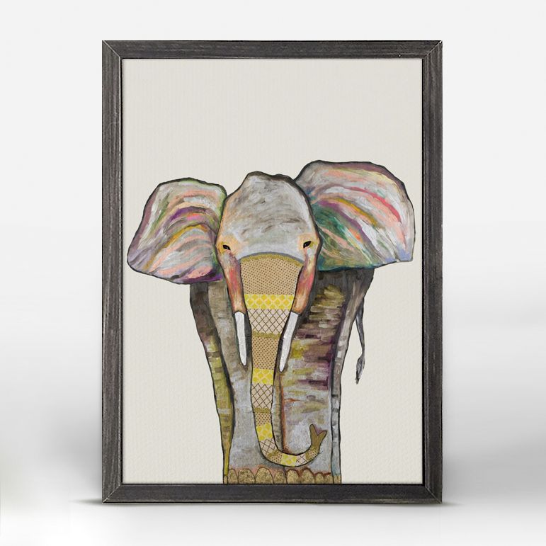 Elephant Mini Canvas by Eli Halpin