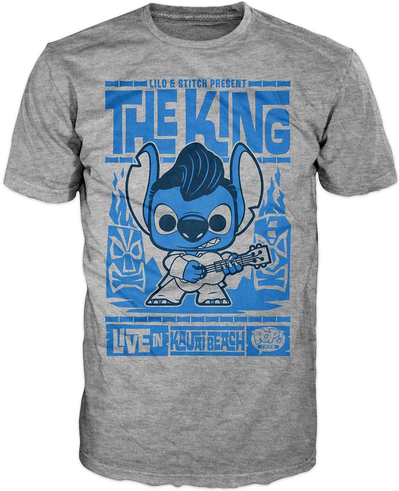 POP Tees: Disney - Stitch Elvis Luau - LG