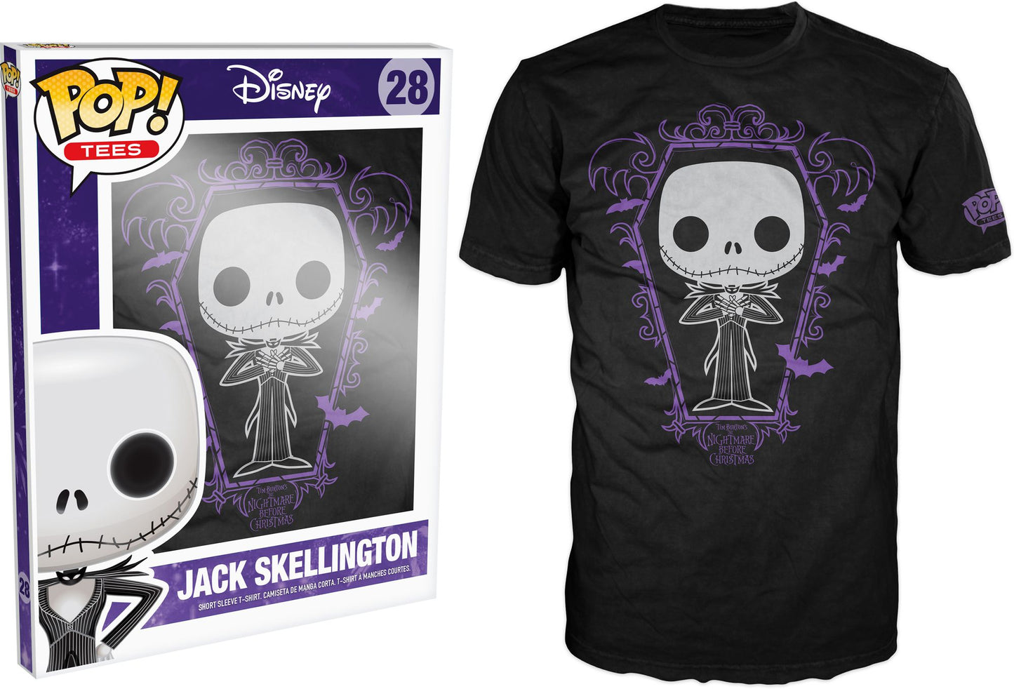 POP Tees: NBC - Jack Skellington Coffin - XL