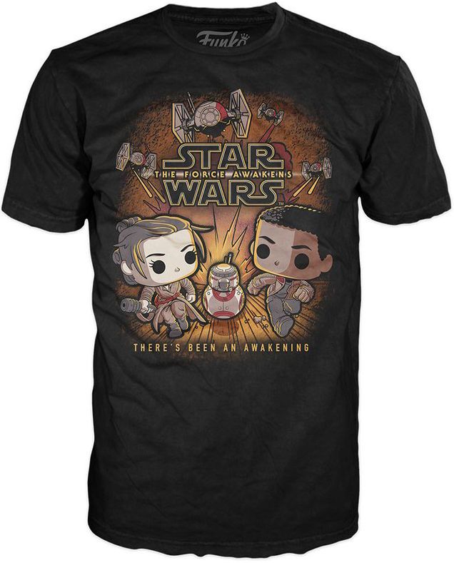 POP Tees: SW - Rey & Finn Running - SM