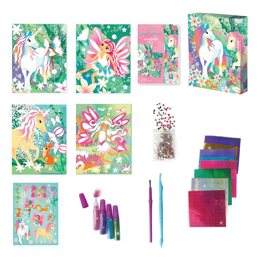 Totally Magical Unicorns Glitter & Foil Art SetIUni Glitter Art