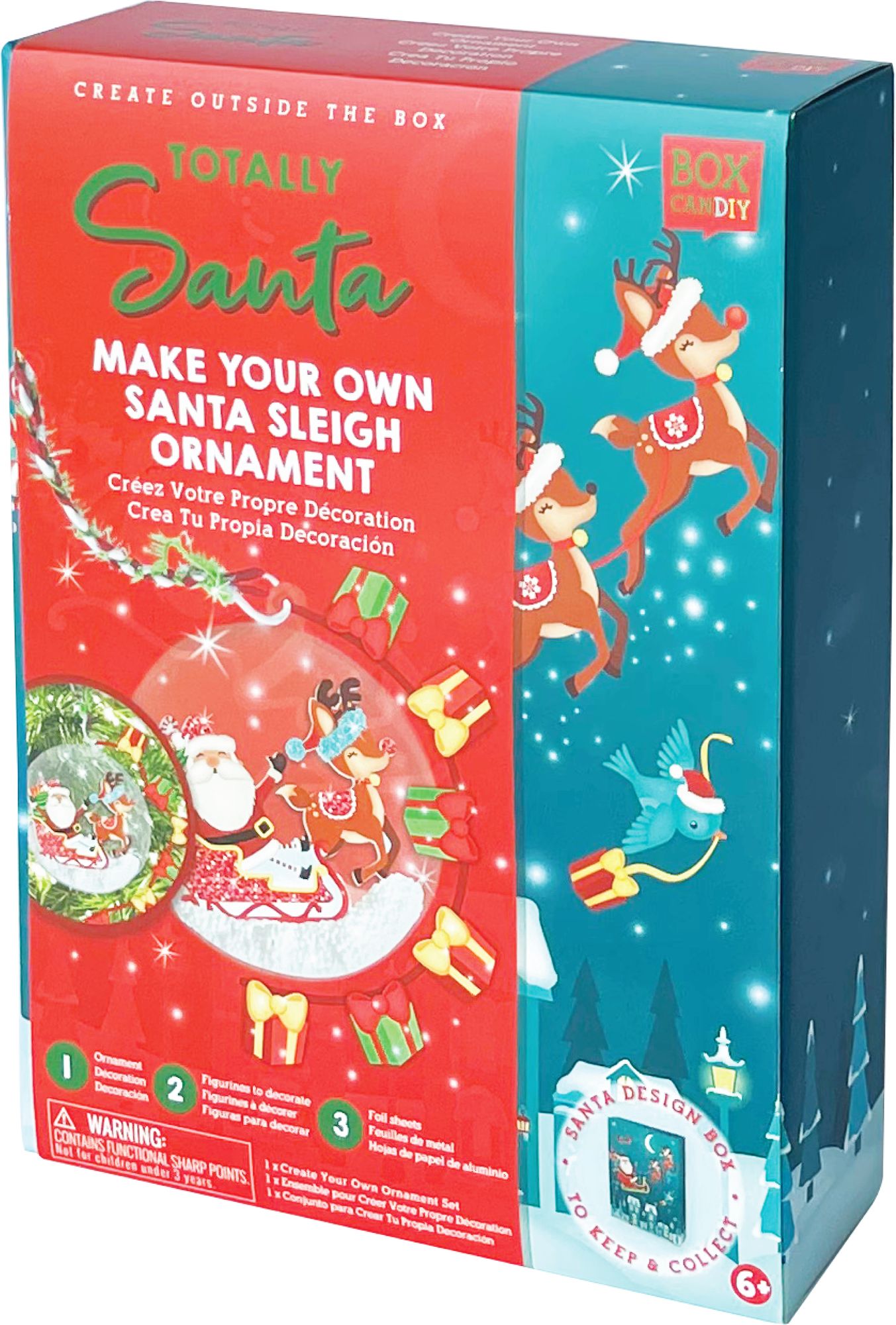 Totally Santa Make Your Own Santa Sleigh Ornament