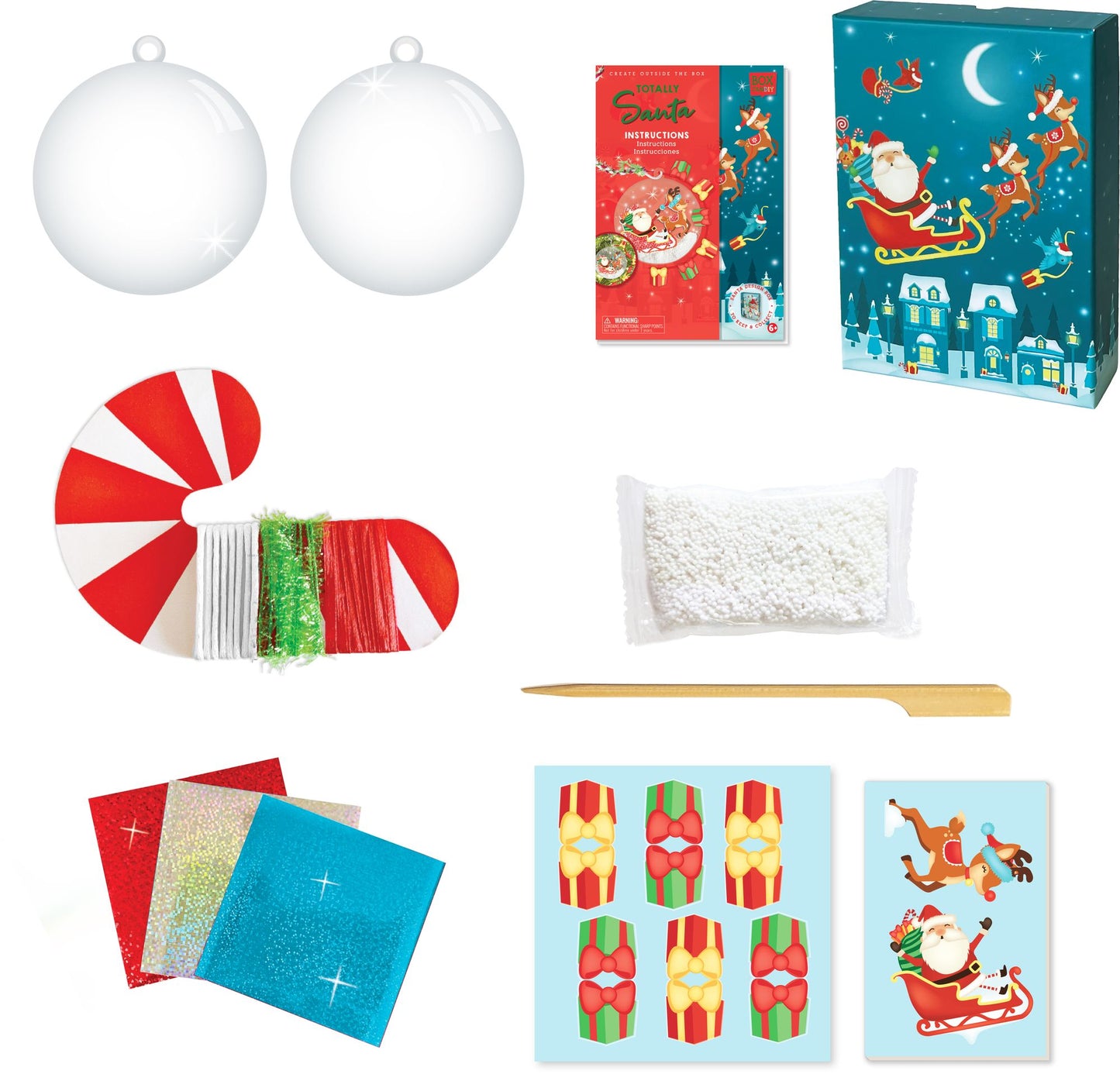 Totally Santa Make Your Own Santa Sleigh Ornament