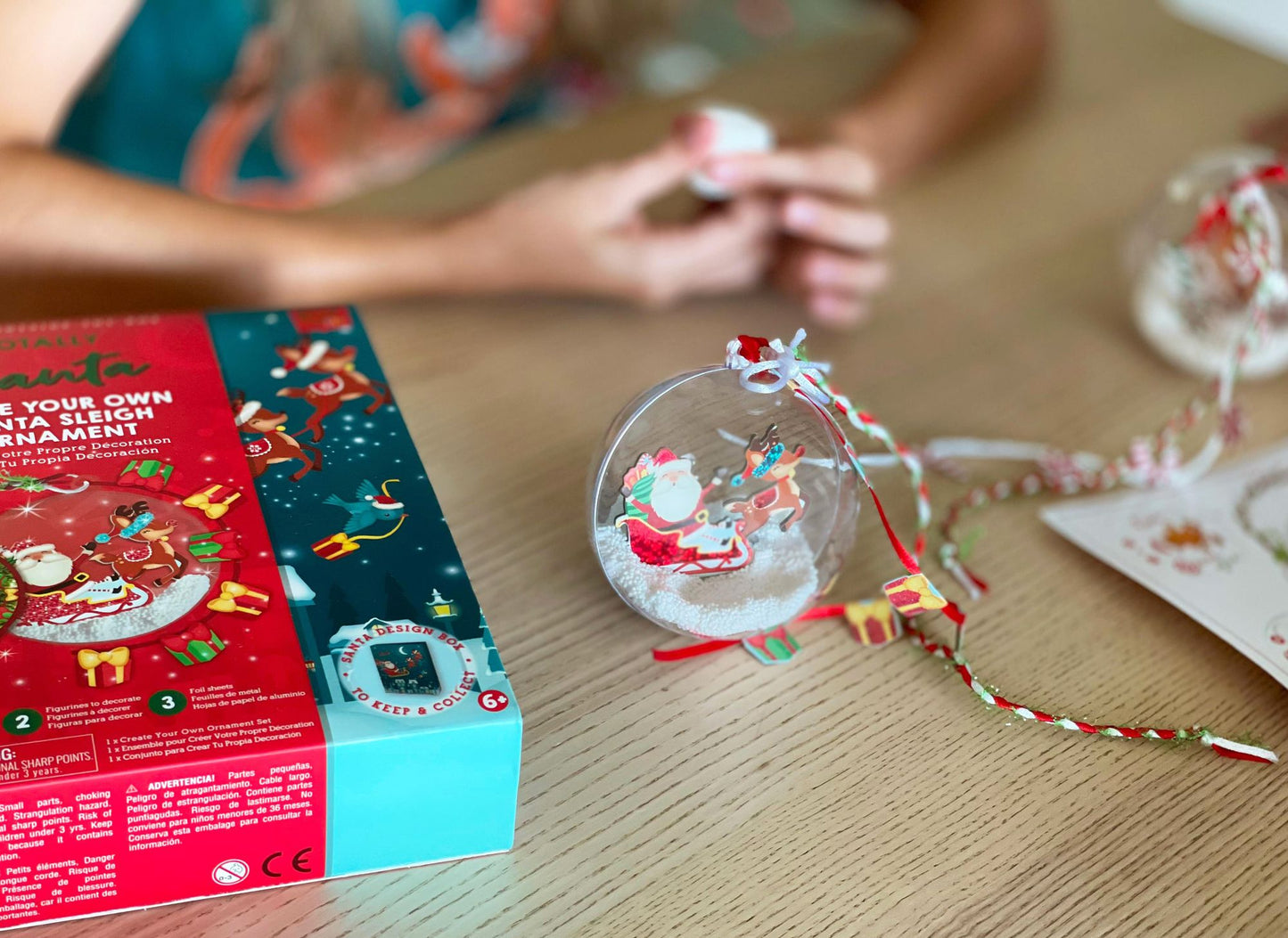 Totally Santa Make Your Own Santa Sleigh Ornament