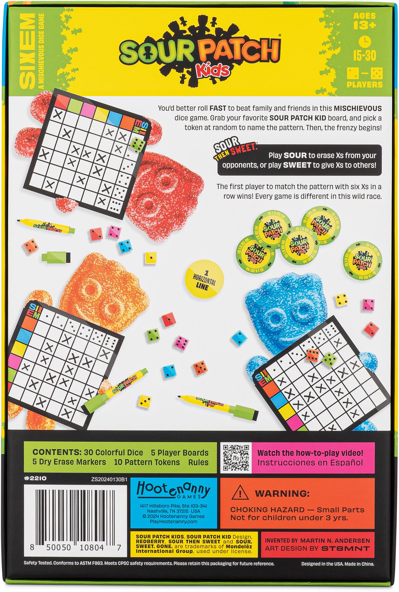 SIXEM Sour Patch Kids Dice Game by Martin N. Andersen