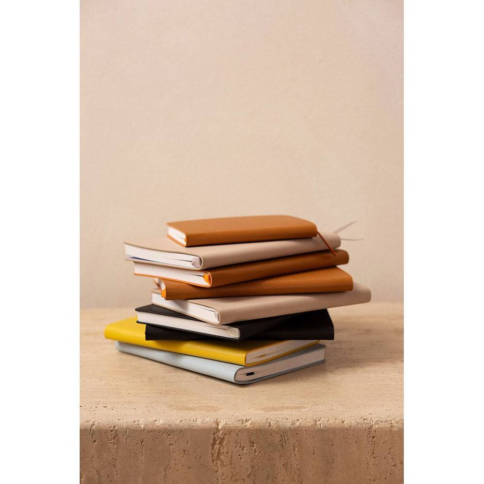 A5 Vegan Leather Notebook - Tan