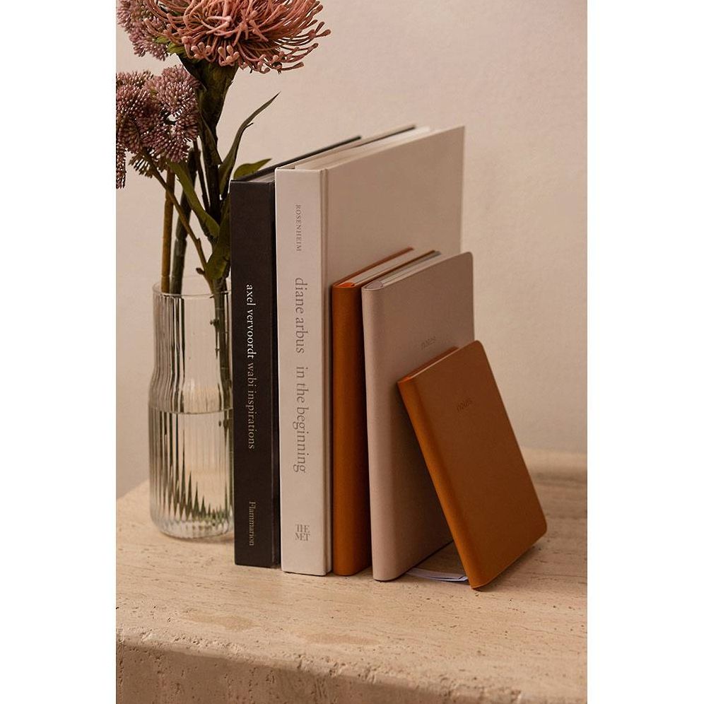 A5 Vegan Leather Notebook - Tan