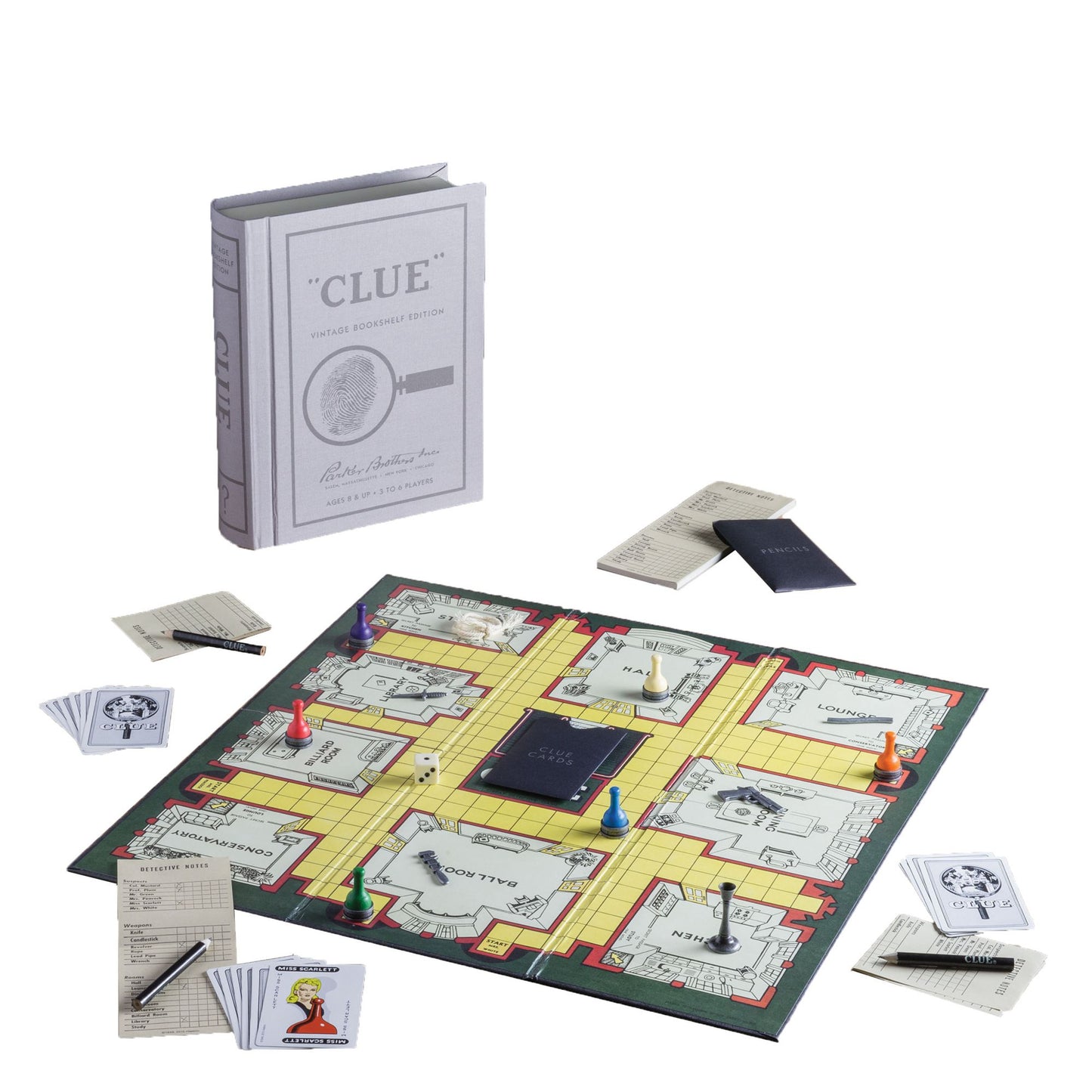 Clue Linen Book Game