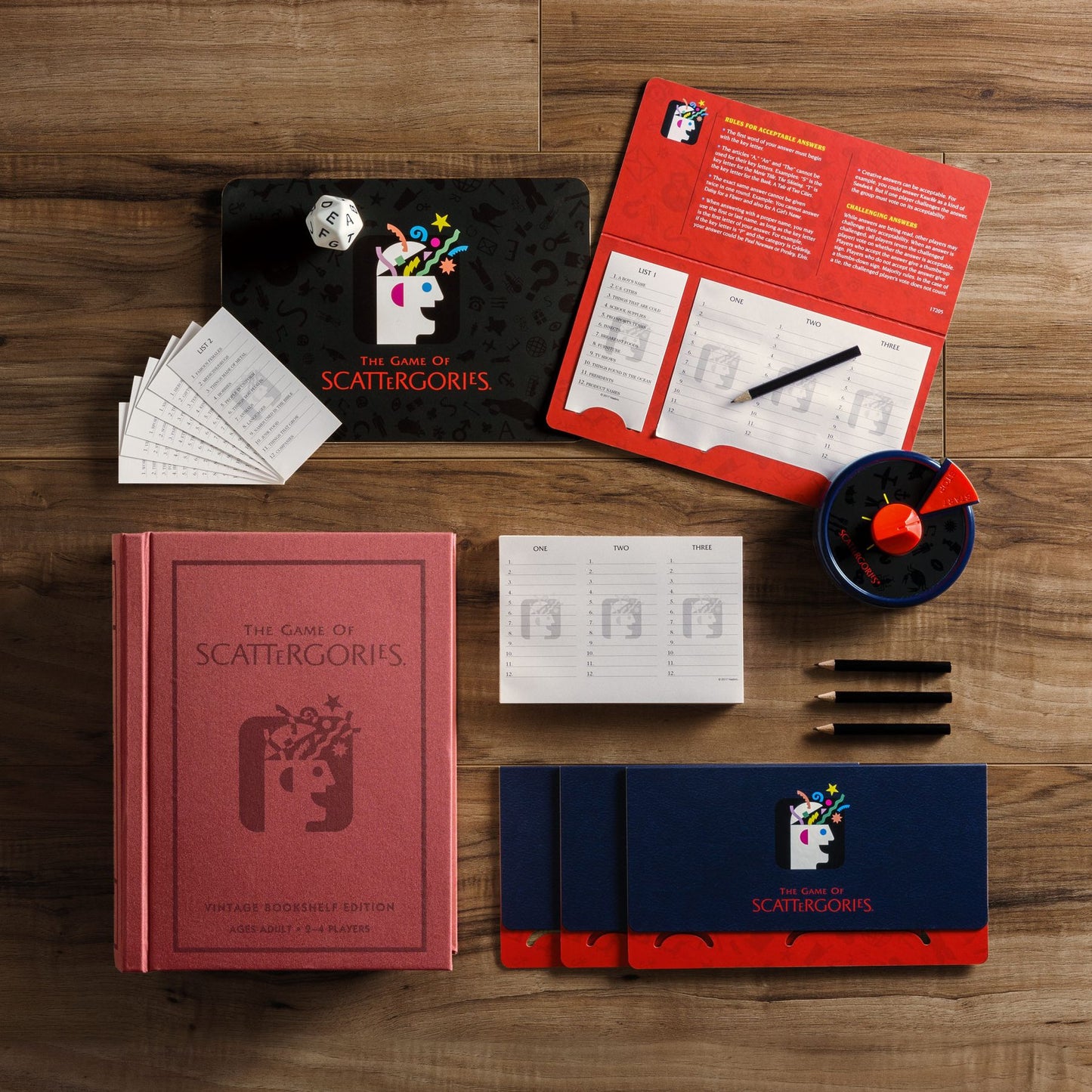 Winning Solutions Scattergories Linen Book Vintage Edition