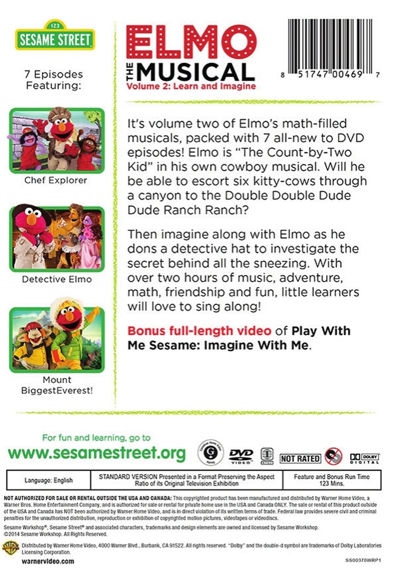 Sesame Street: Elmo the Musical, Vol. 2: Learn and Imagine