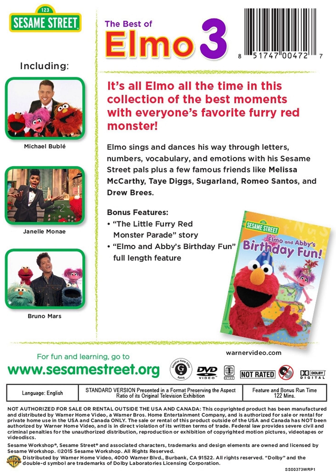 Sesame Street: The Best of Elmo, Vol. 3