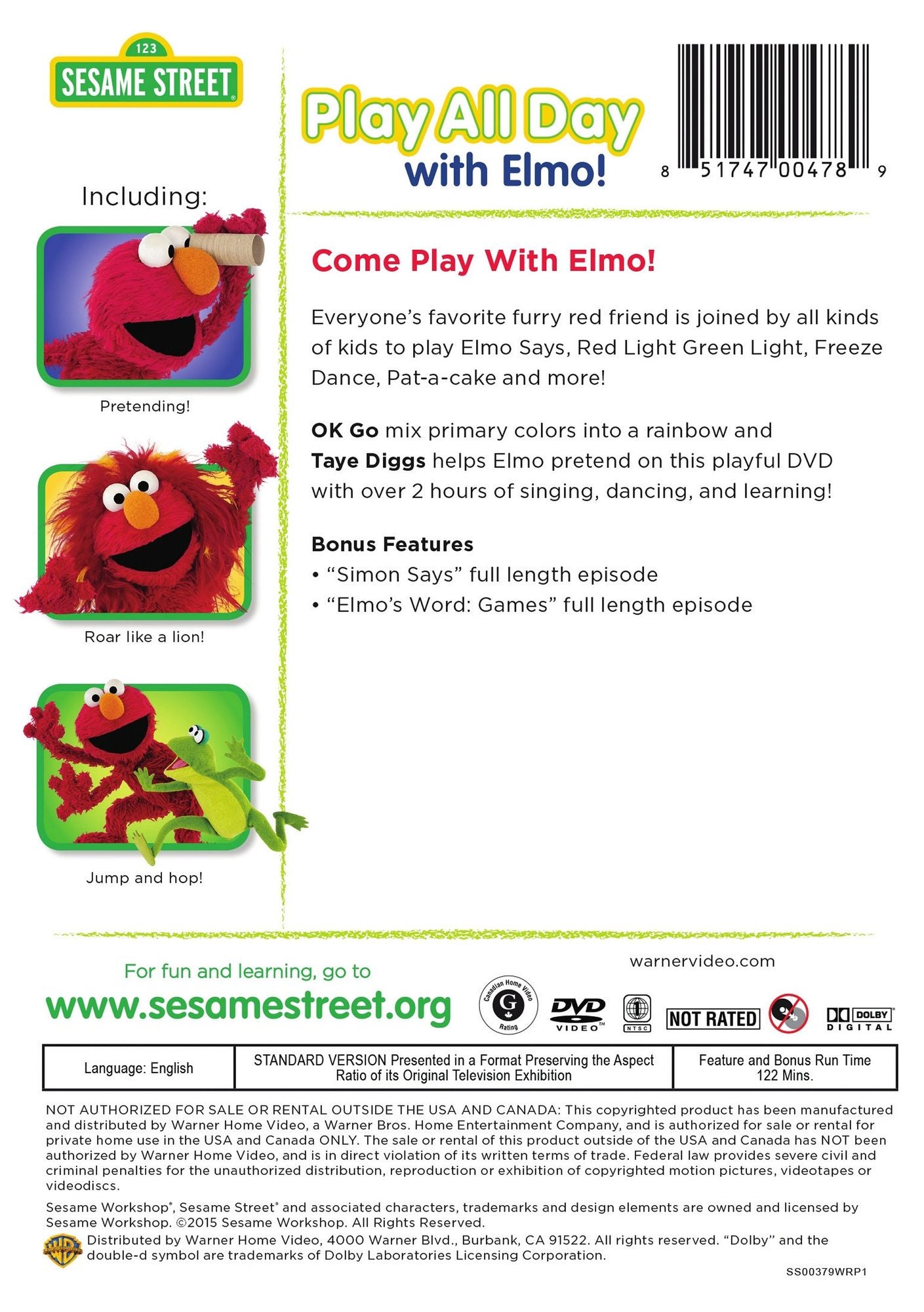 Sesame Street: Play All Day with Elmo!