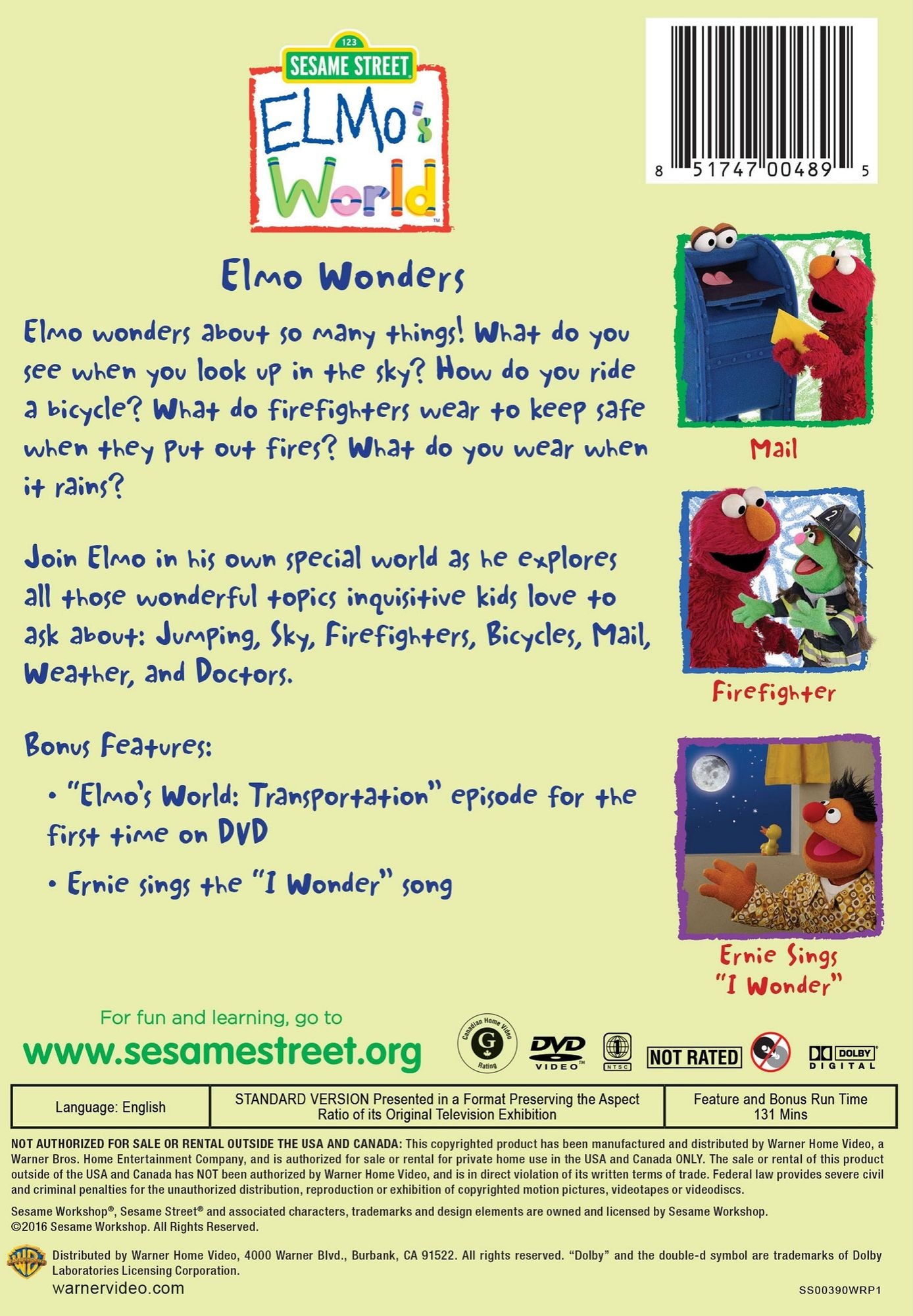 Elmo's World: Elmo Wonders