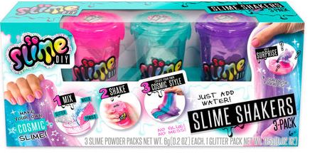 Slime Shakers 3 Pack "Rainbow" and "Cosmic"