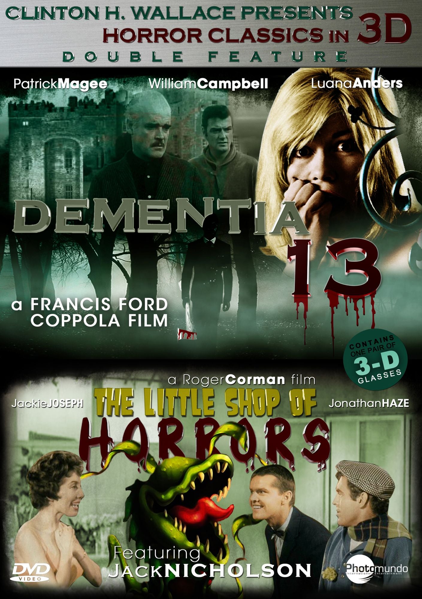 Horror Classics in 3D: Dementia 13/Little Shop of Horrors