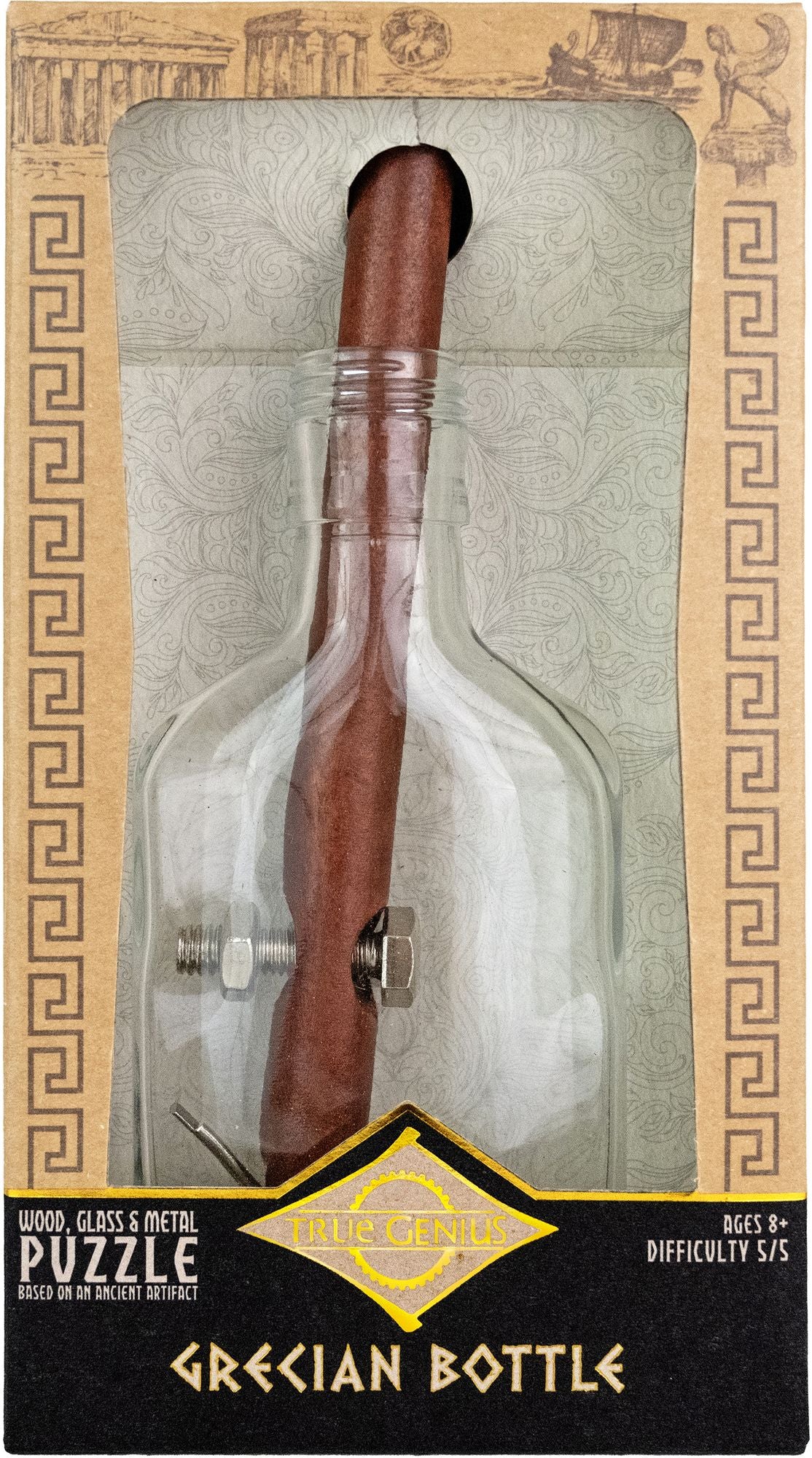 True Genius Grecian Glass Bottle Puzzle