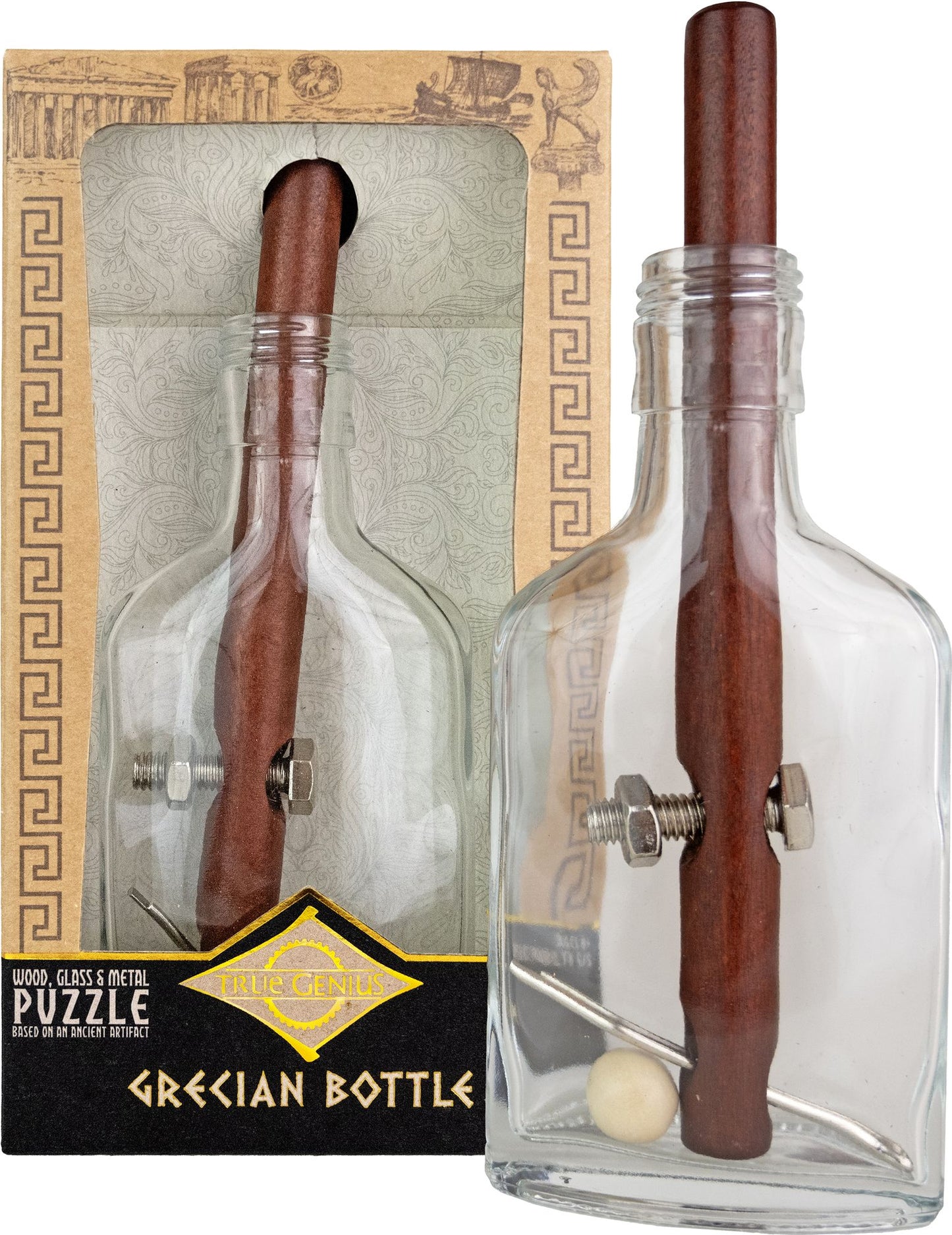 True Genius Grecian Glass Bottle Puzzle