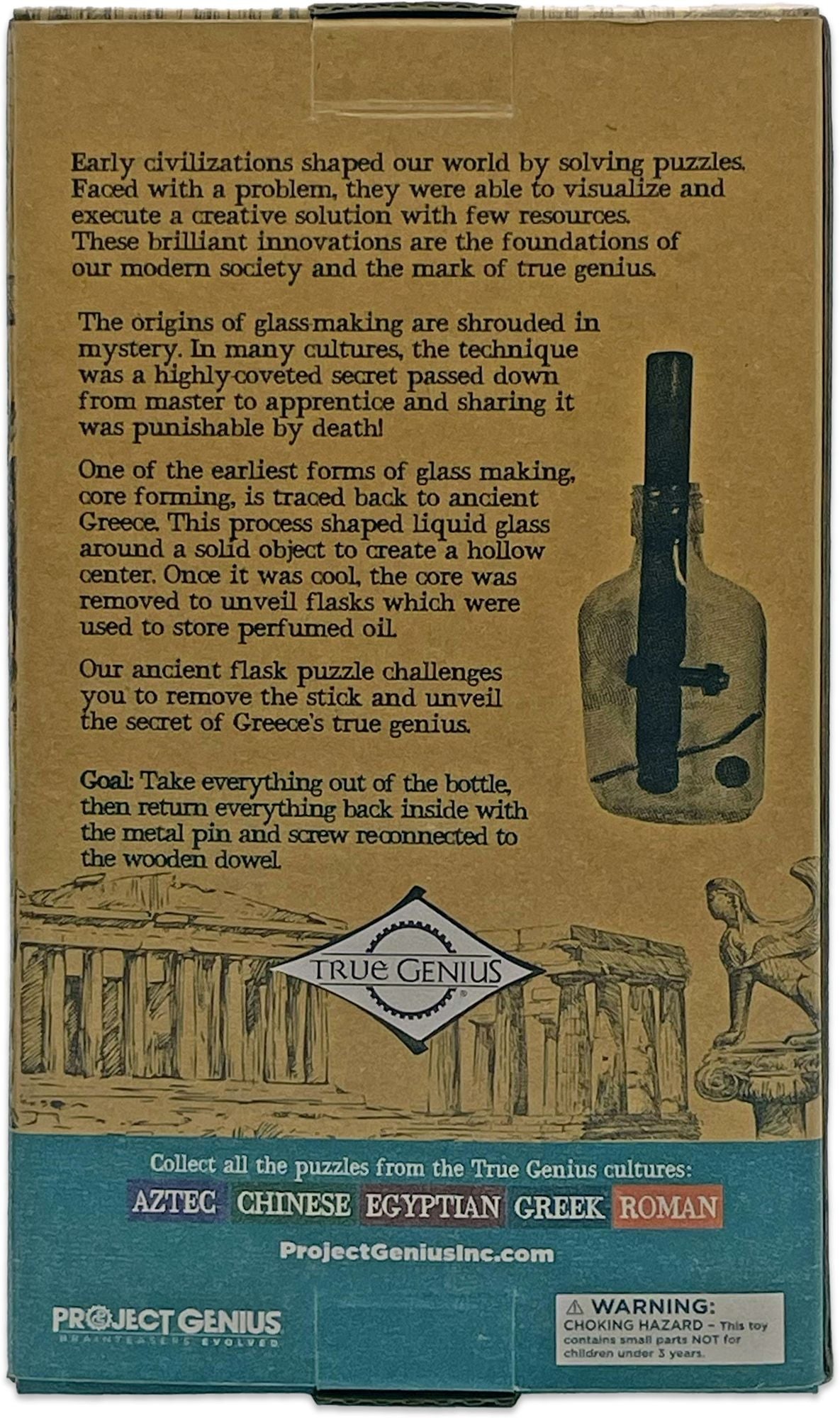 True Genius Grecian Glass Bottle Puzzle