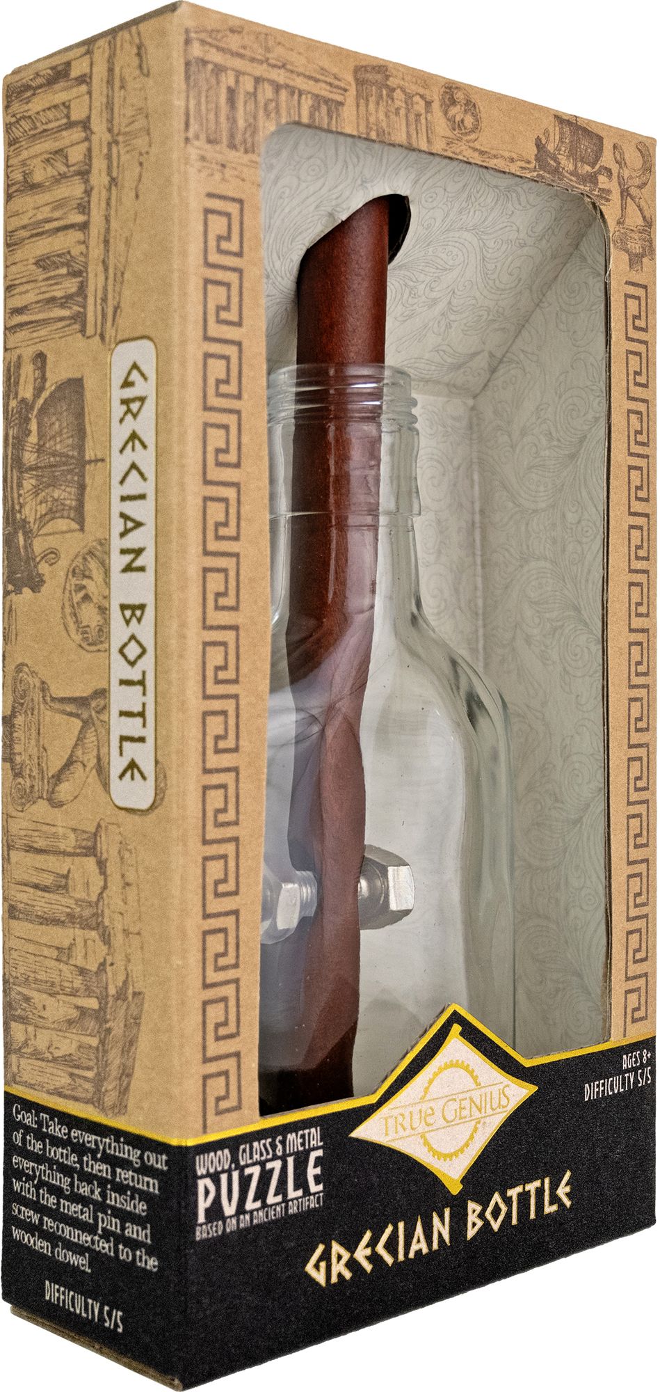 True Genius Grecian Glass Bottle Puzzle