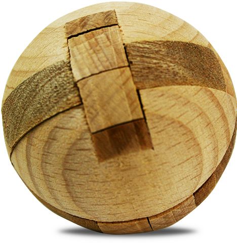 True Genius Sun Stone Wooden Brainteaser Puzzle